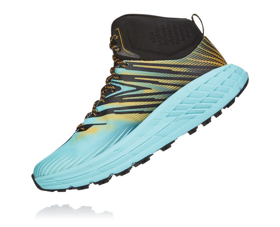 Tenis Hoka One One Trail Mujer Azules - Speedgoat Mid Gore-Tex 2 - ZJPM80269